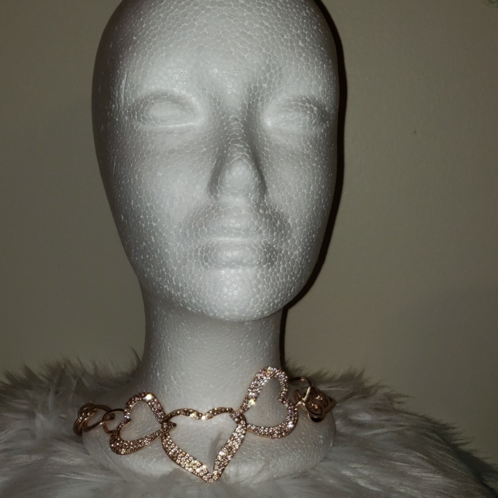 Rose gold heart neckkace